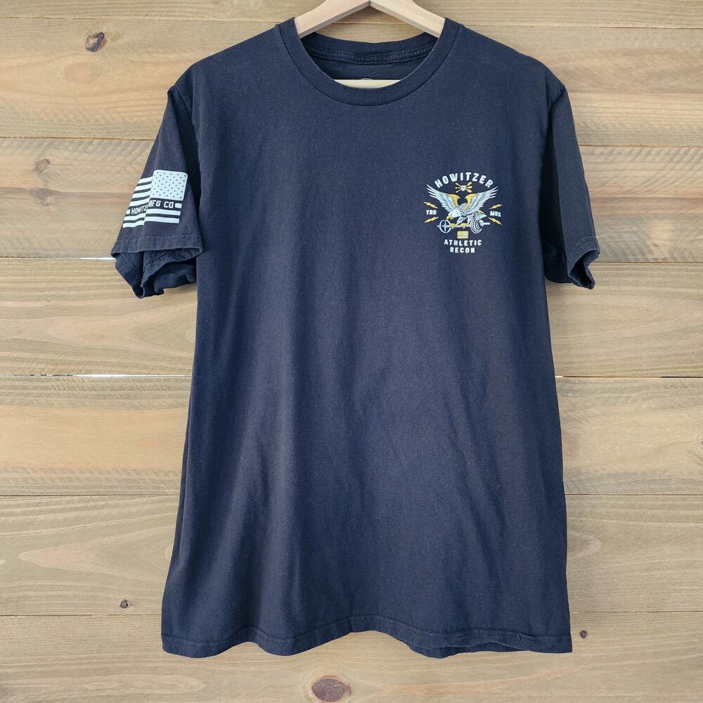 Howitzer Patriot Mfg black t-shirt Athletic Recon mens size‎ L